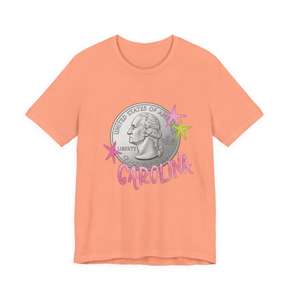 "Heads Carolina, Tail's California" Quarter Graphic Tee