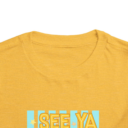 Toddler Tee — "See Ya Later Excavator" Construction Shirt