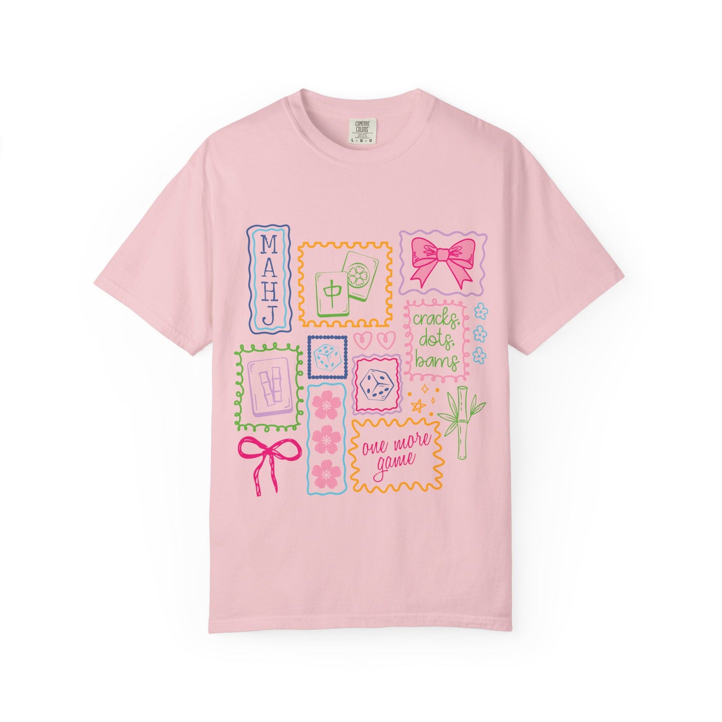 Cute Mahjong Graphic T-Shirt