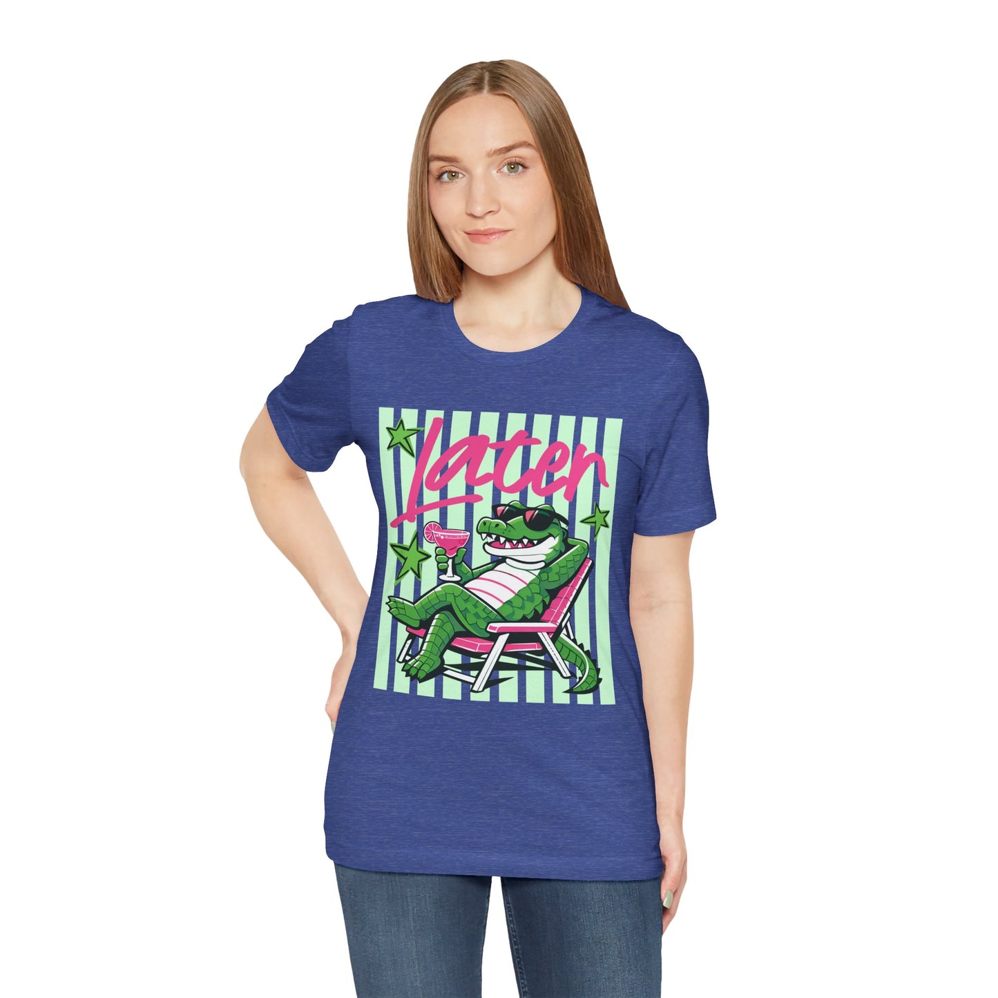 Later Alligator T‑Shirt — Retro Lounge Crocodile Tee