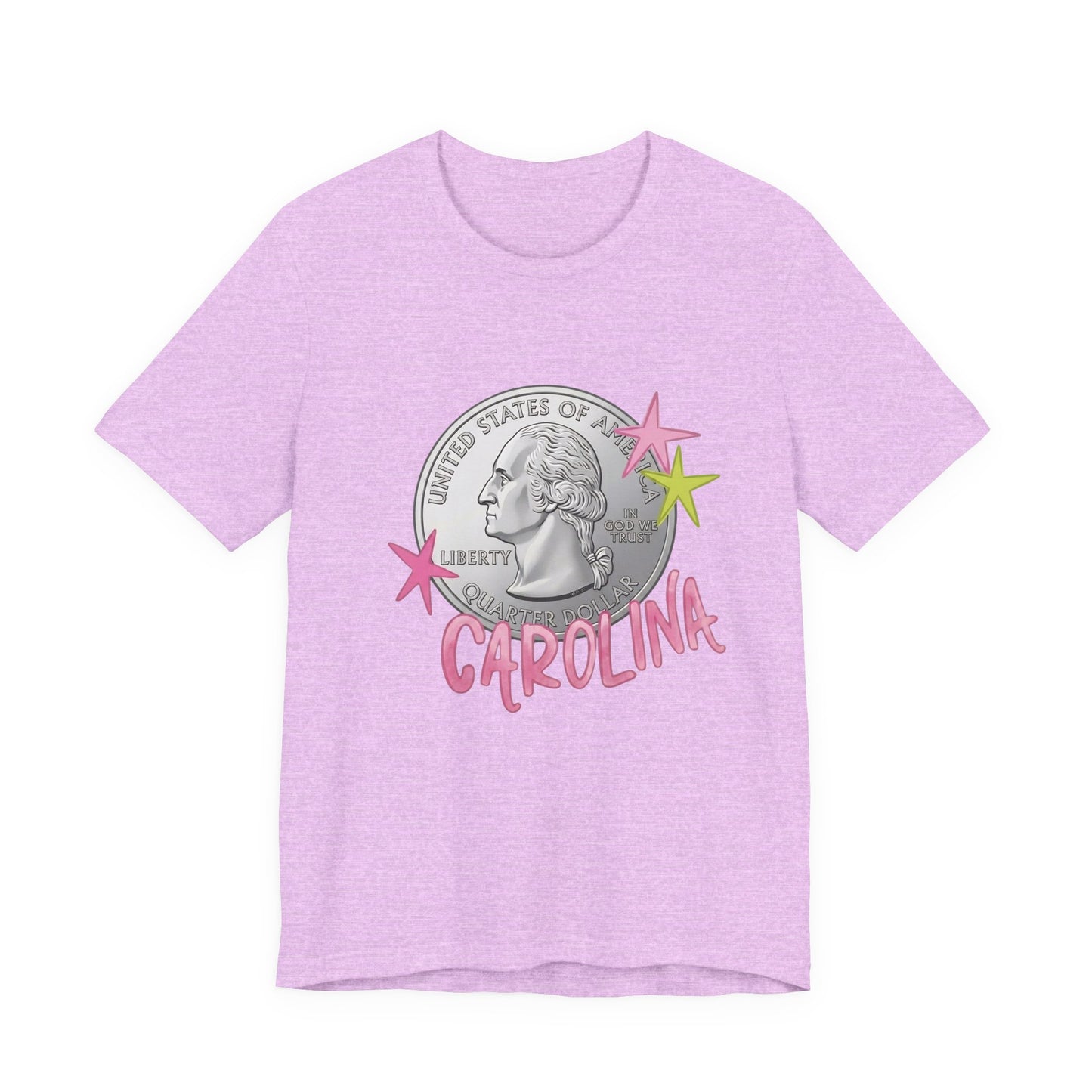 "Heads Carolina, Tail's California" Quarter Graphic Tee
