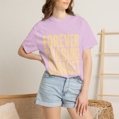 T-Shirt — "Forever Chasing Sunset" Graphic Tee