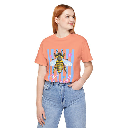 Kind Bee T-Shirt — Cute Striped Bee Graphic Tee ("Kind")