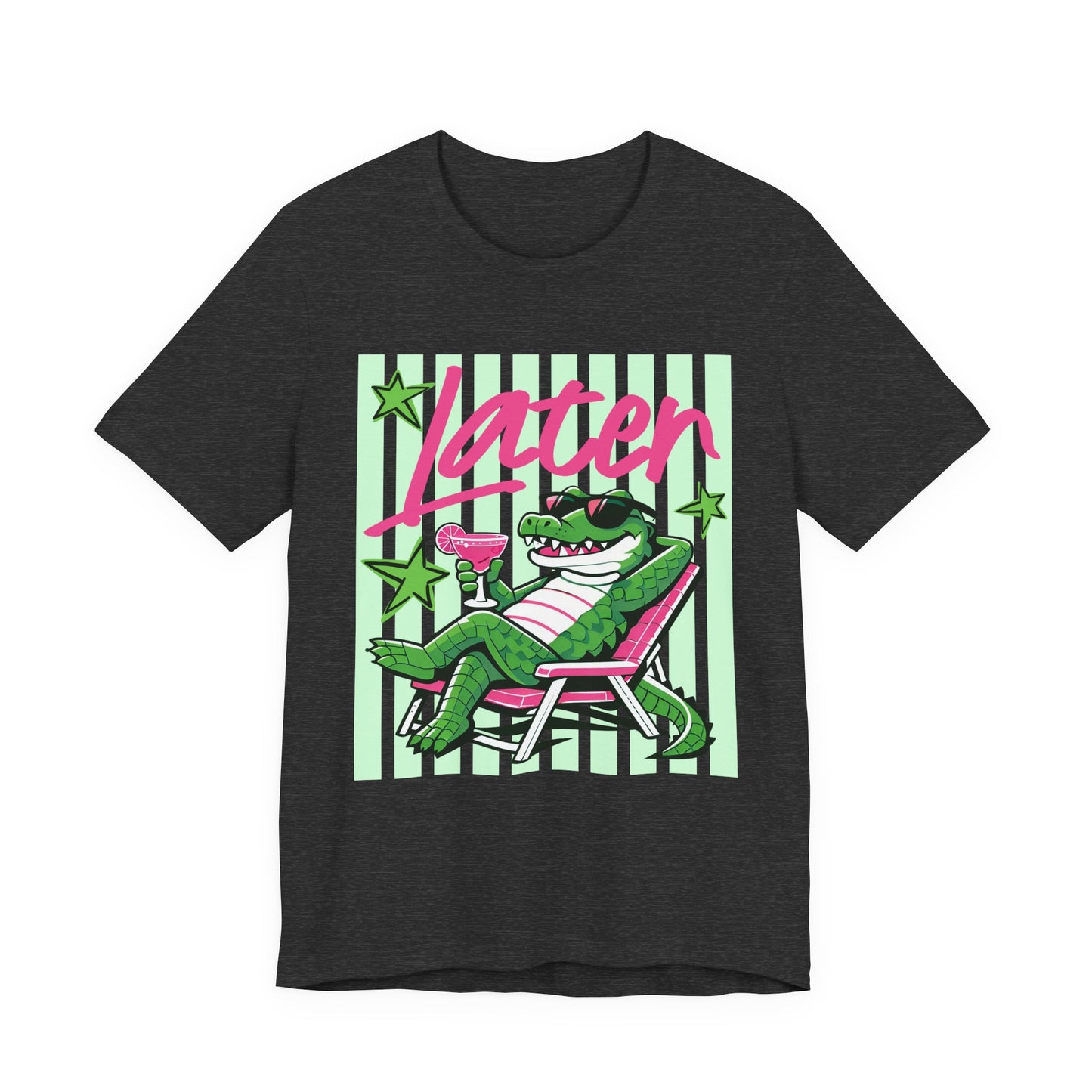 Later Alligator T‑Shirt — Retro Lounge Crocodile Tee
