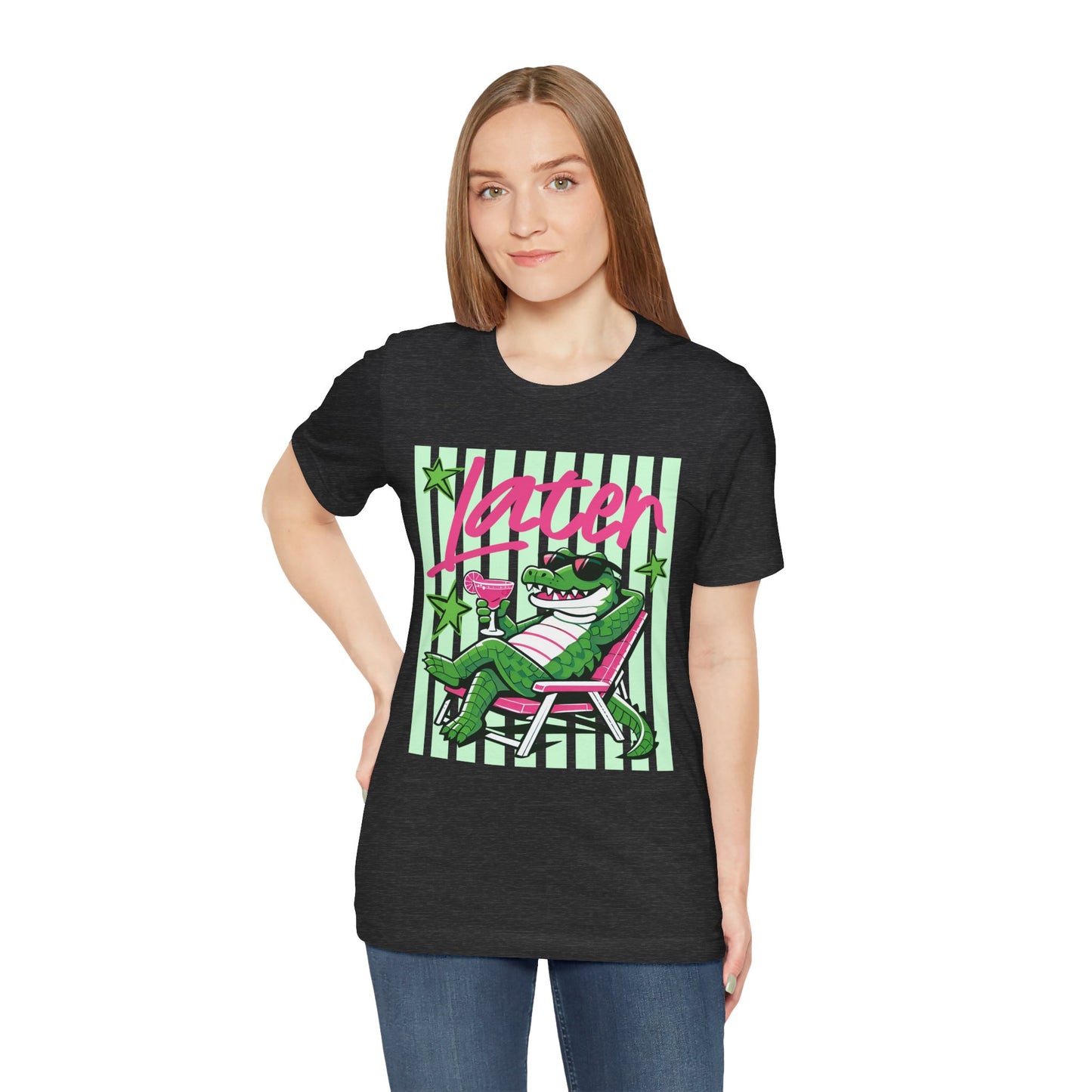 Later Alligator T‑Shirt — Retro Lounge Crocodile Tee