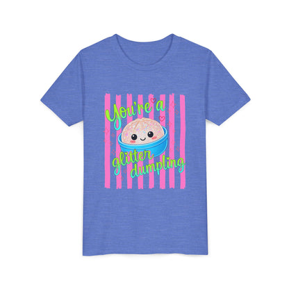 Youth Tee - "You're a Glitter Dumpling" Cute Squishy Dumpling Graphic T-Shirt