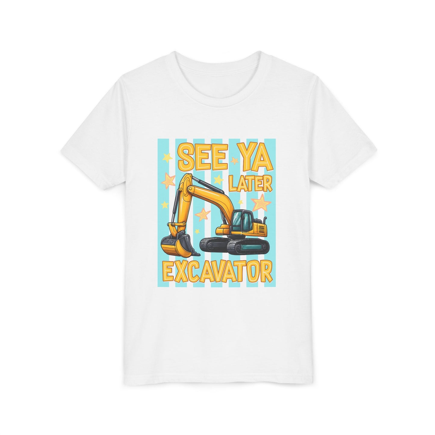 See Ya Later Excavator Youth Tee – Cute Construction Truck Shirt for Kids