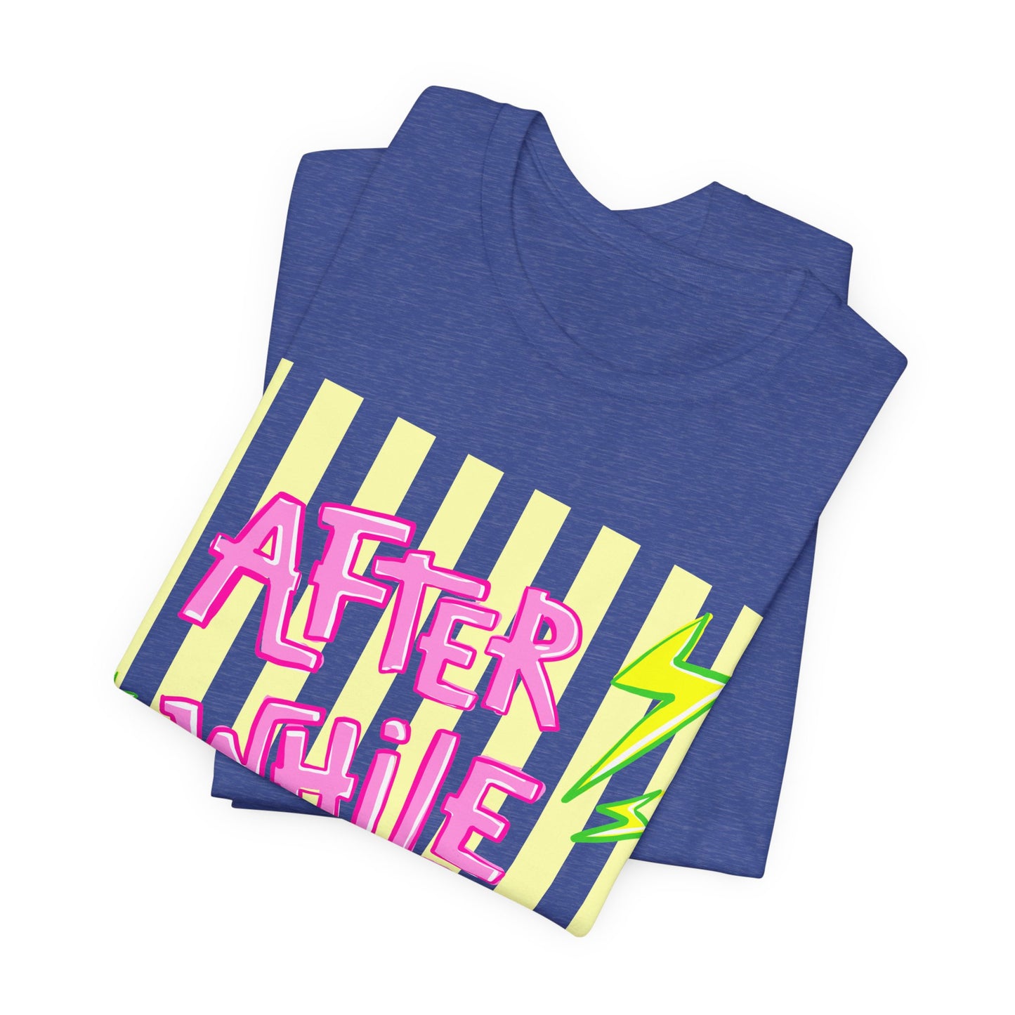 After While Crocodile Tee — Retro Neon Alligator Graphic T-Shirt