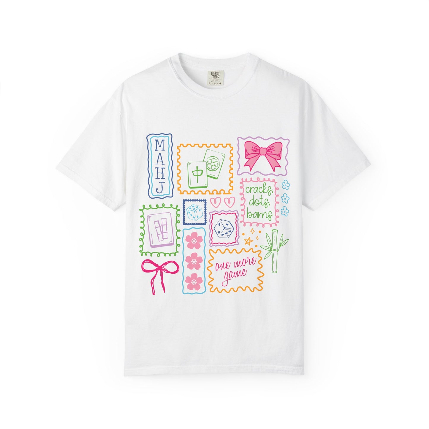 Cute Mahjong Graphic T-Shirt
