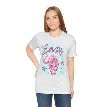 "Easy Tiger" Tee — Retro Pastel Graphic T-Shirt