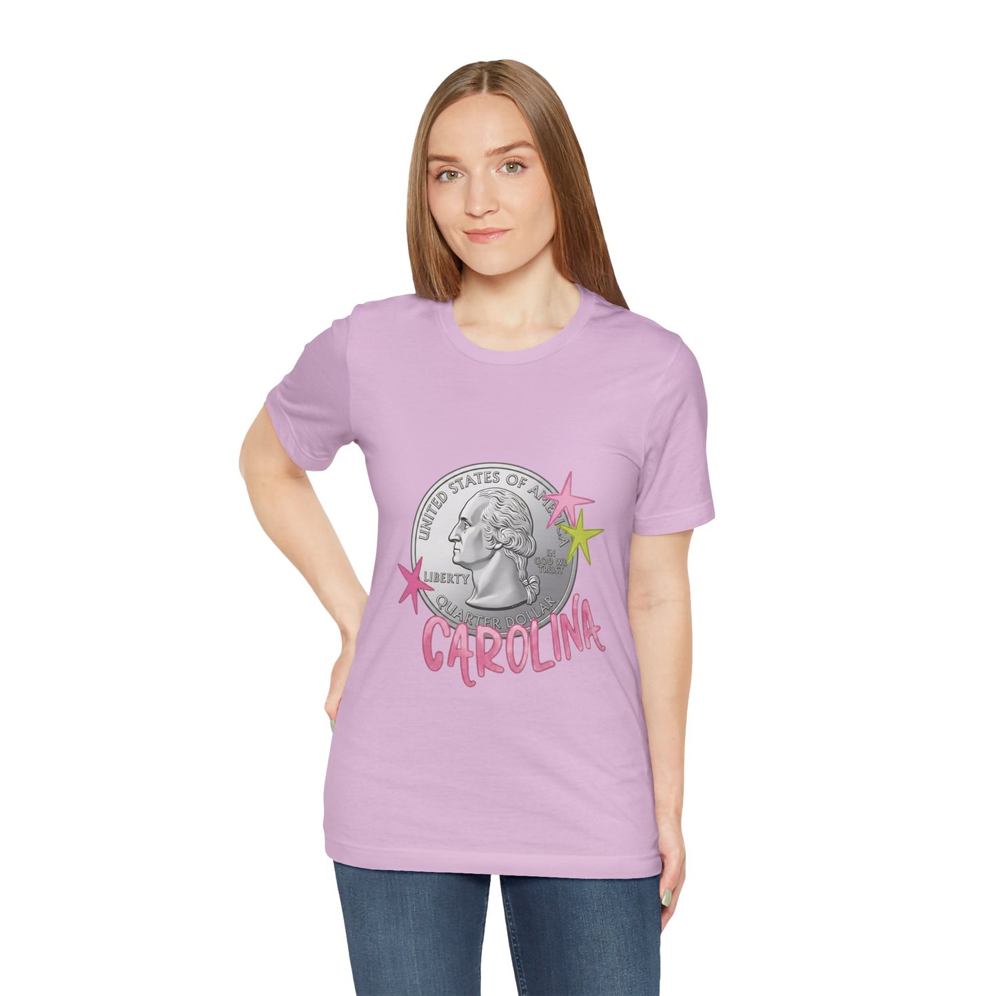 "Heads Carolina, Tail's California" Quarter Graphic Tee