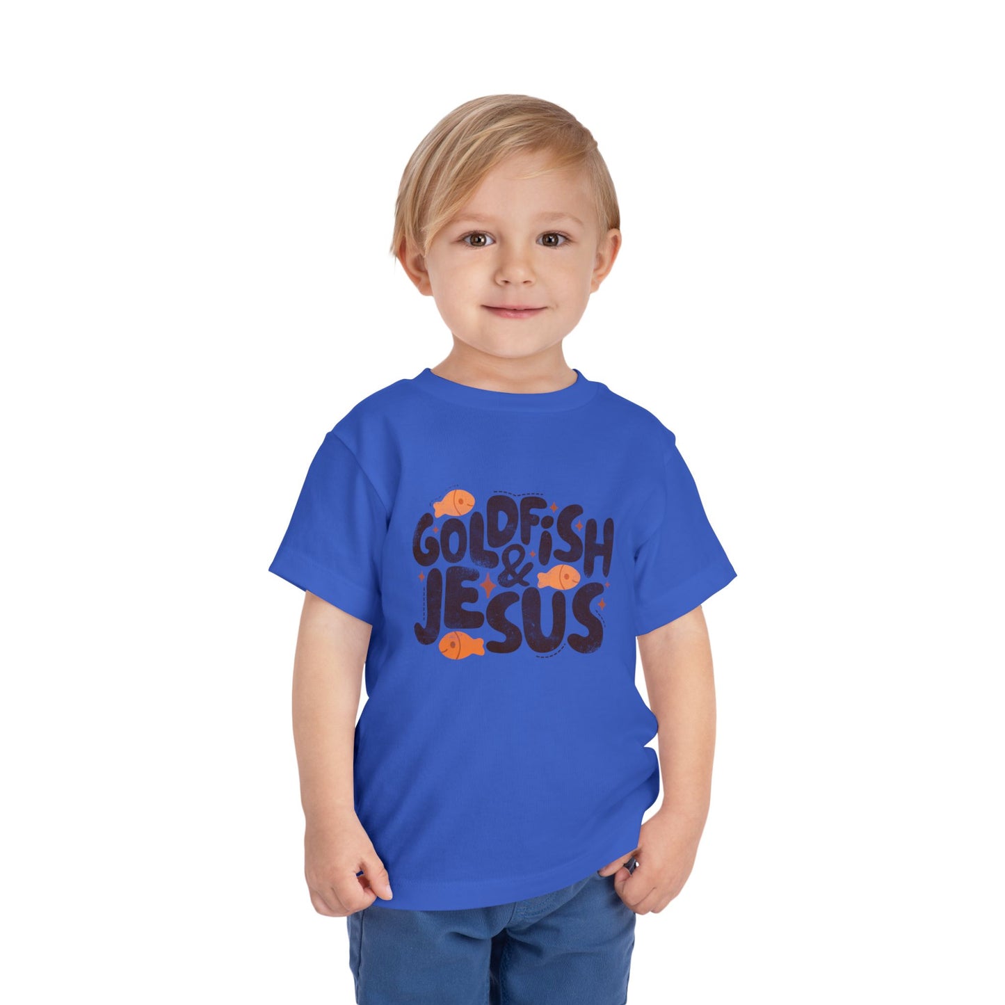 Goldfish & Jesus Toddler Tee — Cute Christian Kids Shirt