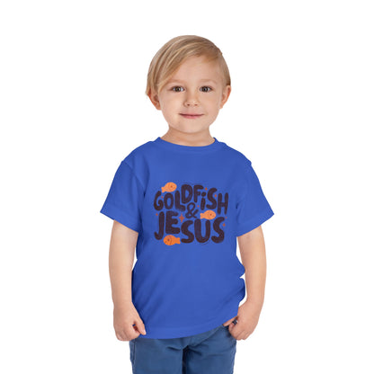 Goldfish & Jesus Toddler Tee — Cute Christian Kids Shirt