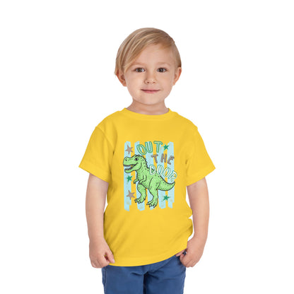 Toddler Tee - "Out the Door" Green Dino Graphic