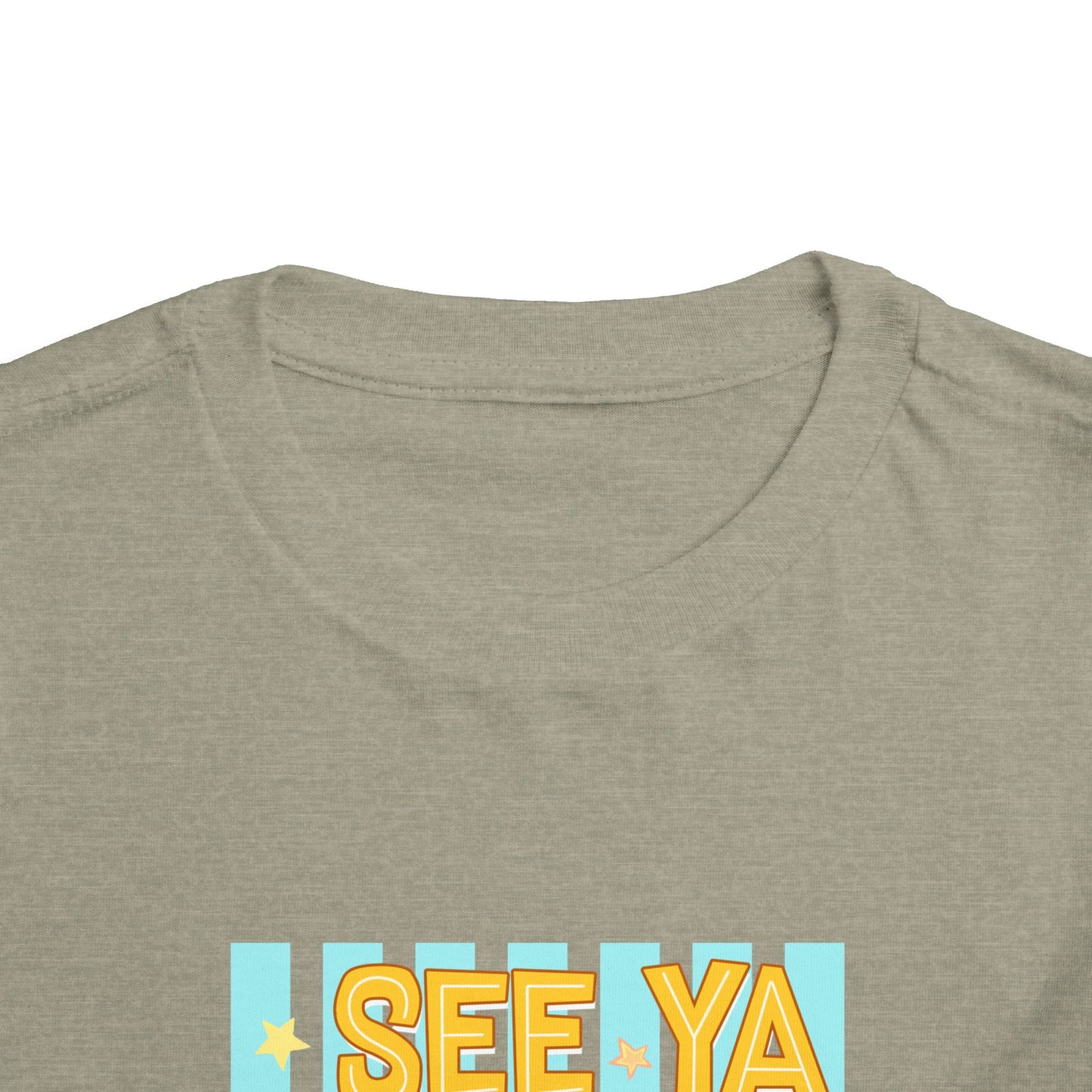 Toddler Tee — "See Ya Later Excavator" Construction Shirt