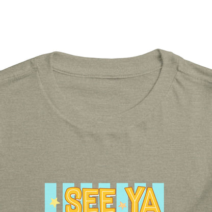Toddler Tee — "See Ya Later Excavator" Construction Shirt