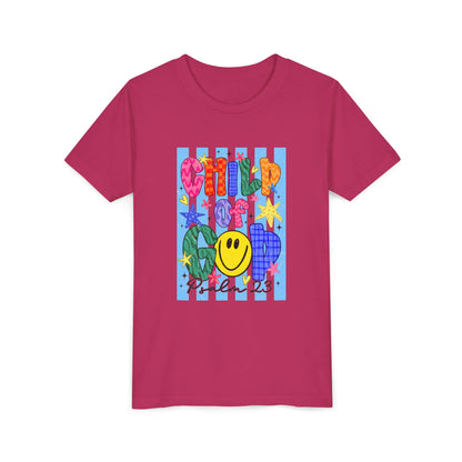 Child of God Youth T‑Shirt — Colorful Smiley Faith Tee