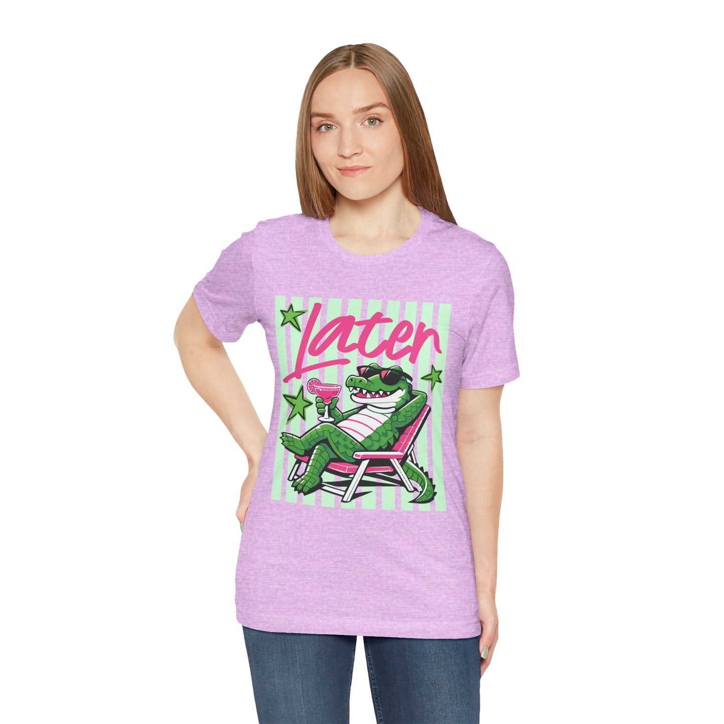 Later Alligator T‑Shirt — Retro Lounge Crocodile Tee