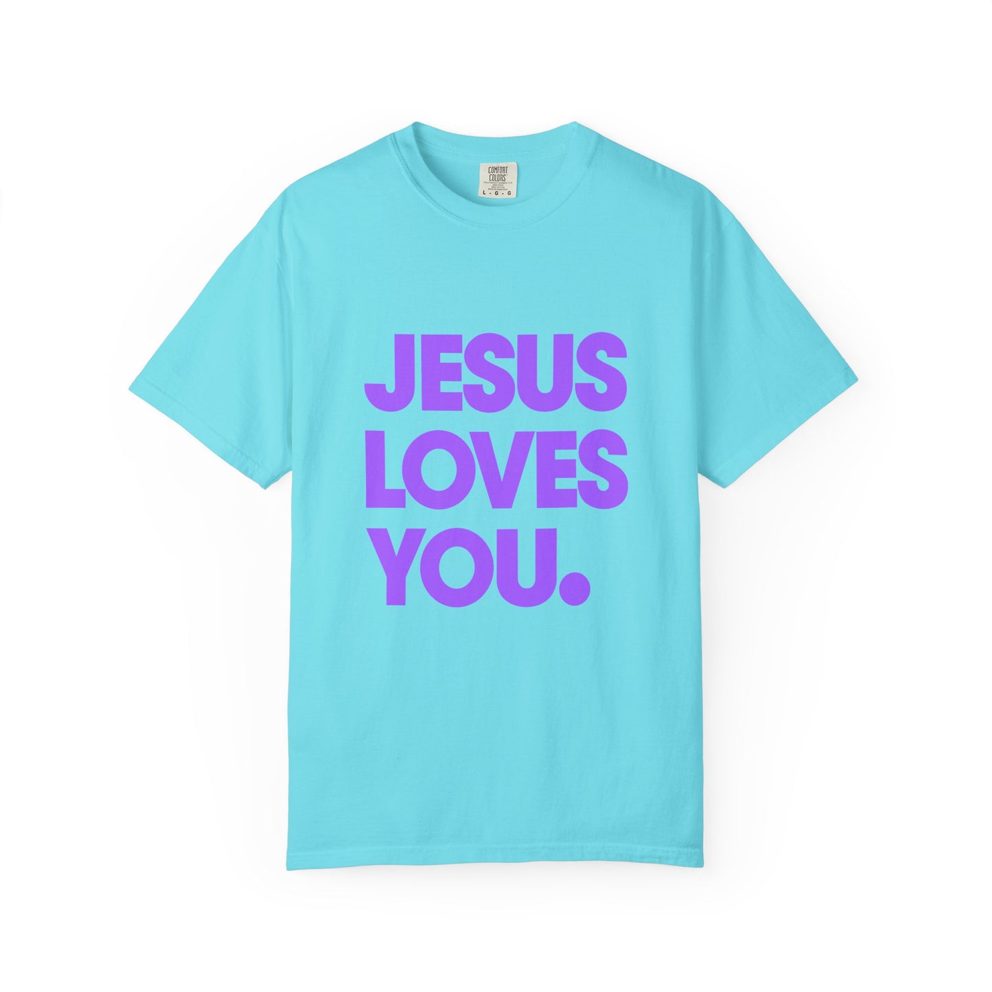 Jesus Loves You T-Shirt — Bold Purple Faith Tee