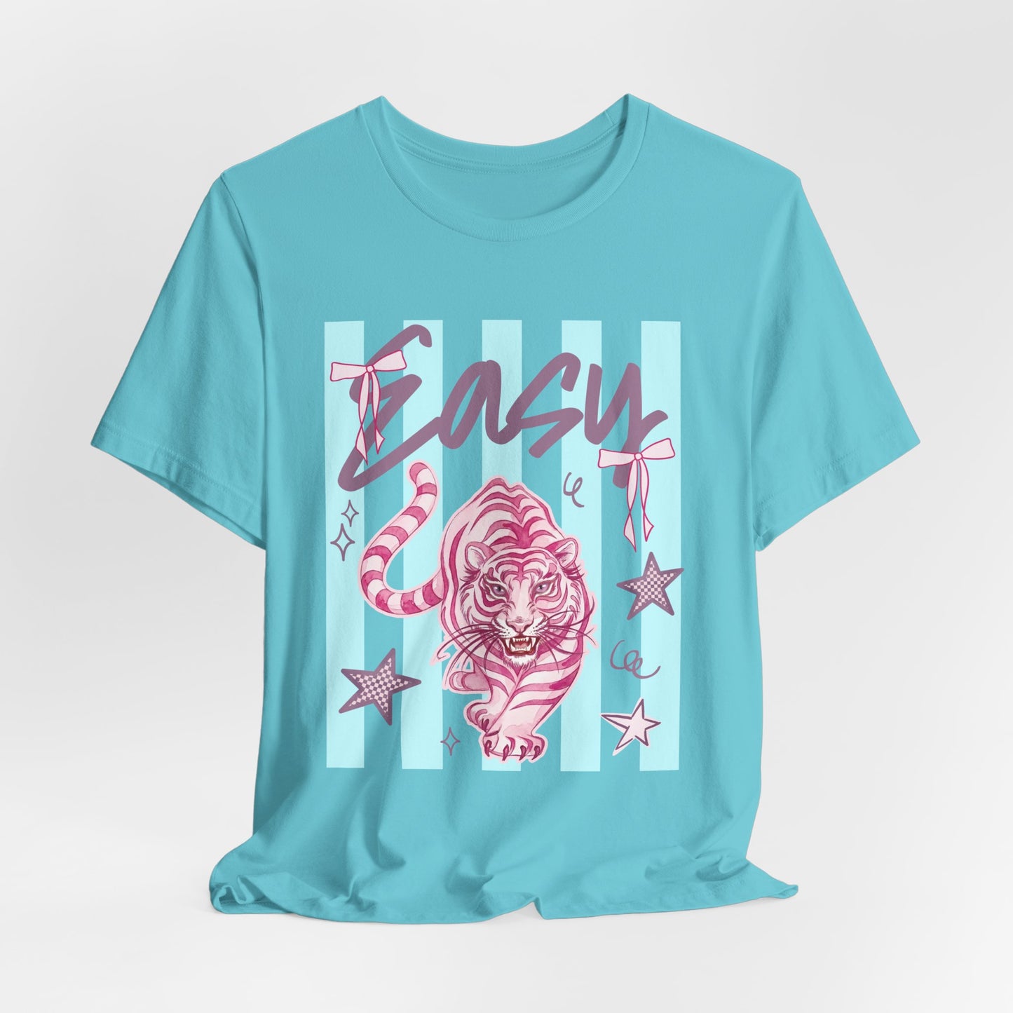 "Easy Tiger" Tee — Retro Pastel Graphic T-Shirt