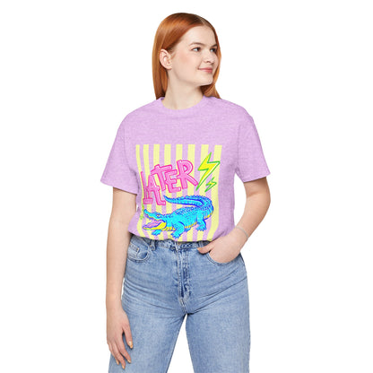 Later Alligator/After While Crocodile Tee — Retro Neon Graphic T-Shirt