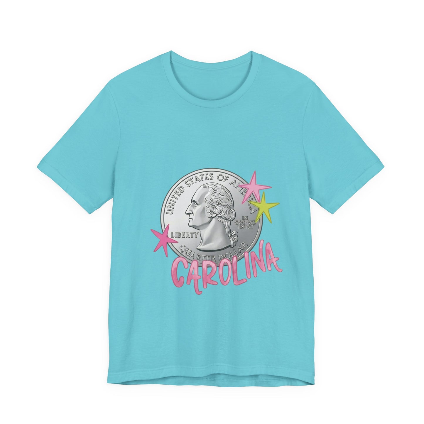 "Heads Carolina, Tail's California" Quarter Graphic Tee