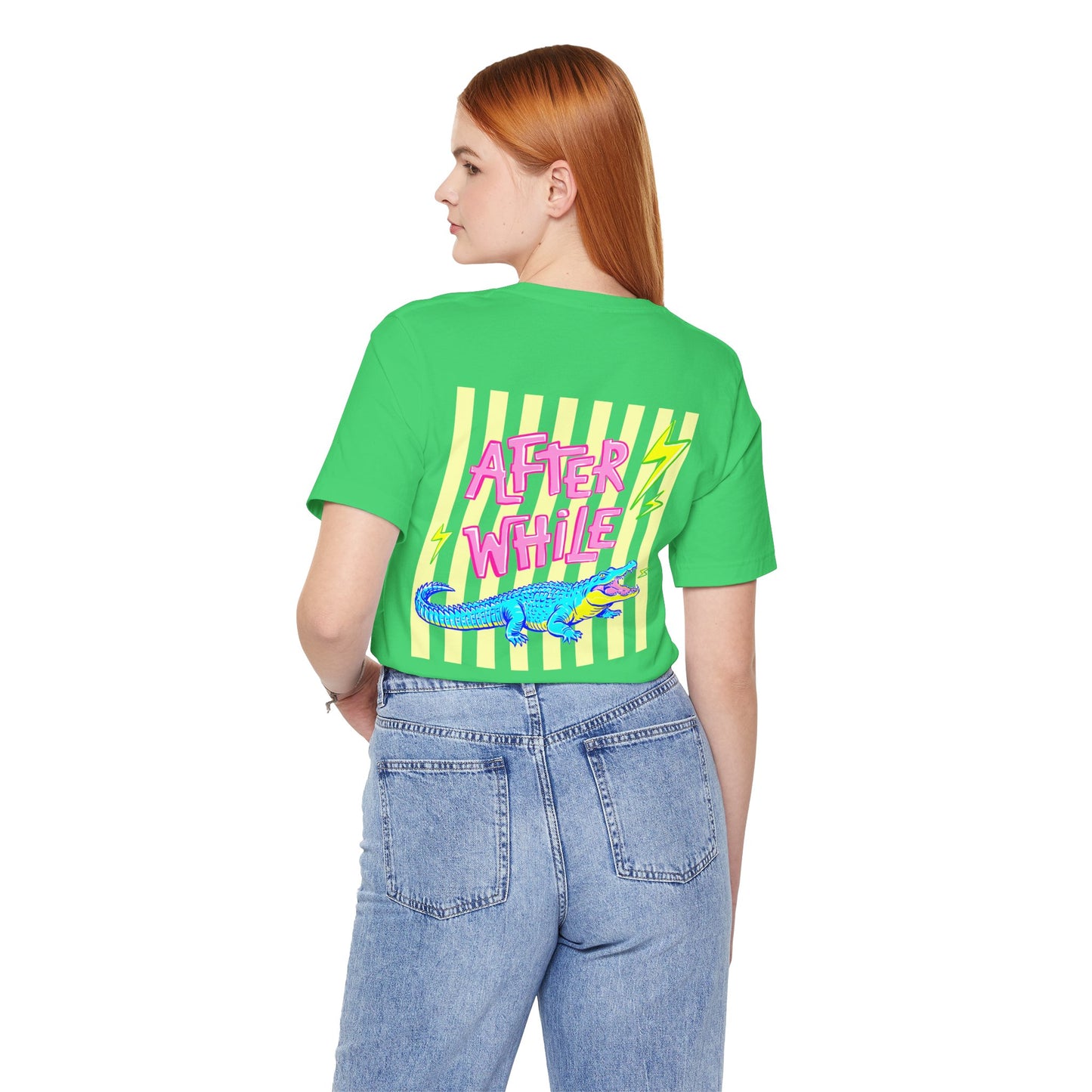 Later Alligator/After While Crocodile Tee — Retro Neon Graphic T-Shirt