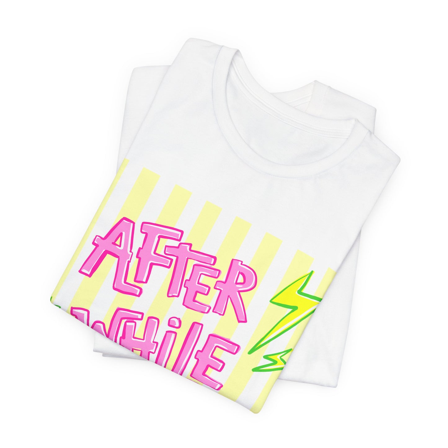 After While Crocodile Tee — Retro Neon Alligator Graphic T-Shirt