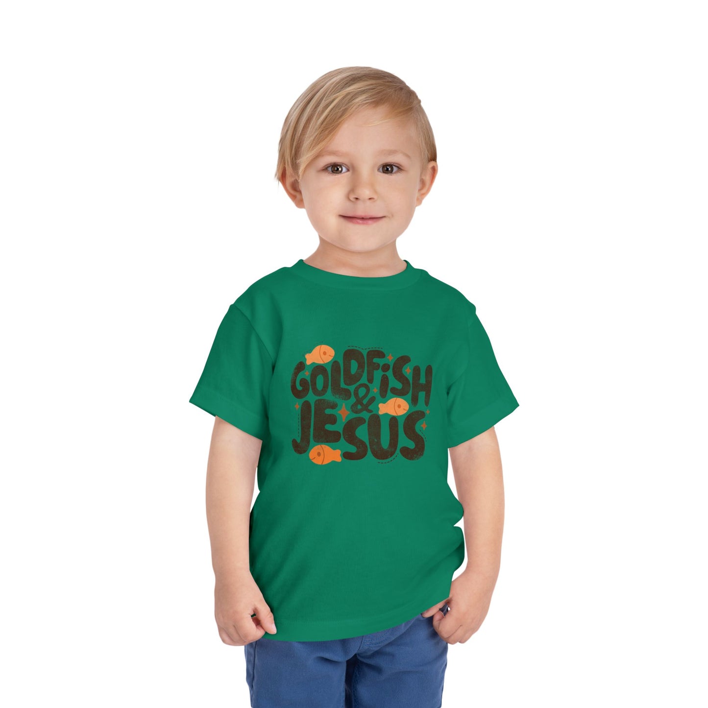 Goldfish & Jesus Toddler Tee — Cute Christian Kids Shirt