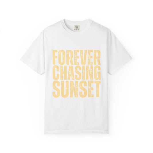T-Shirt — "Forever Chasing Sunset" Graphic Tee