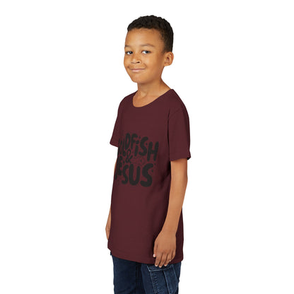 Youth Tee — 'Goldfish & Jesus' Cute Christian Kid T‑Shirt