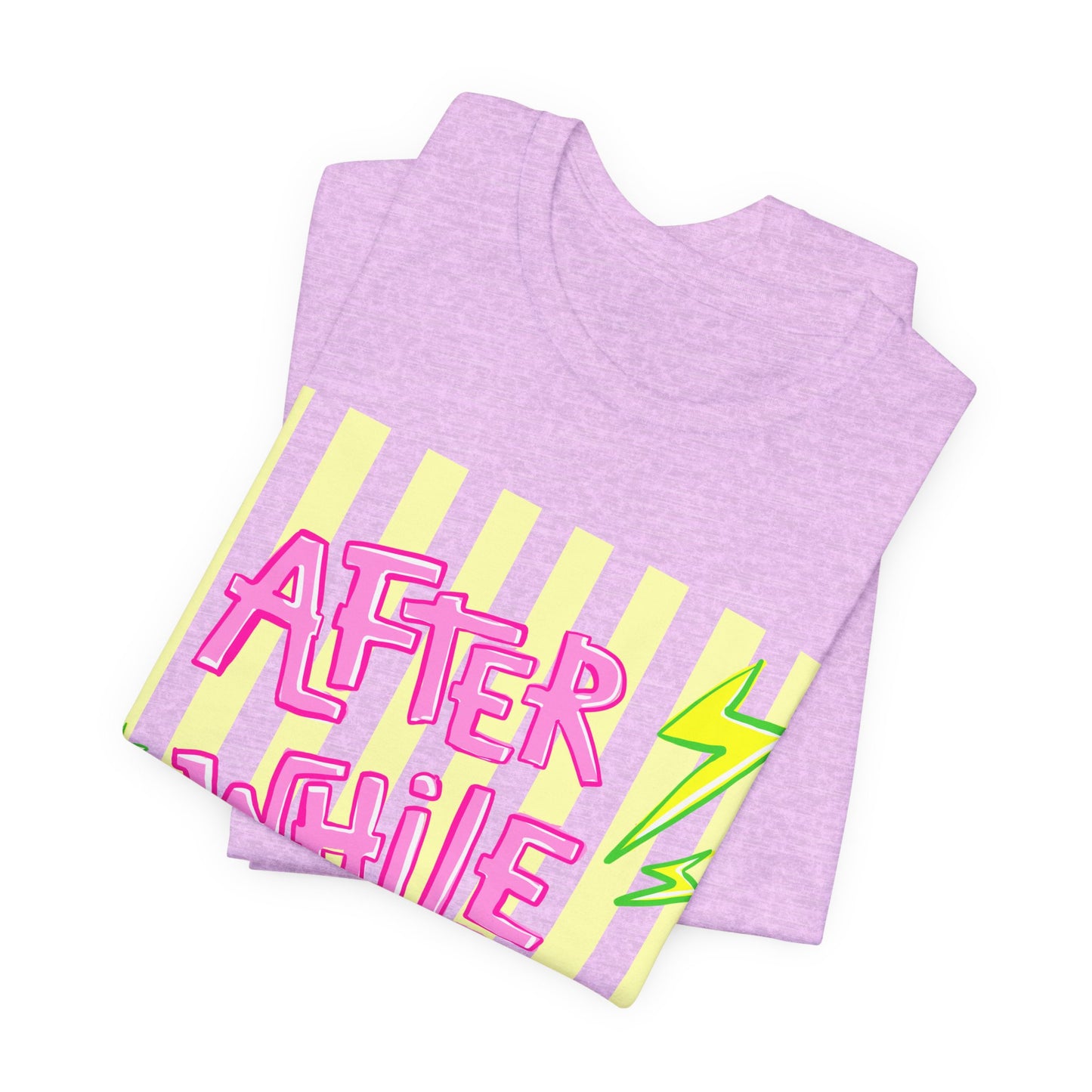 After While Crocodile Tee — Retro Neon Alligator Graphic T-Shirt