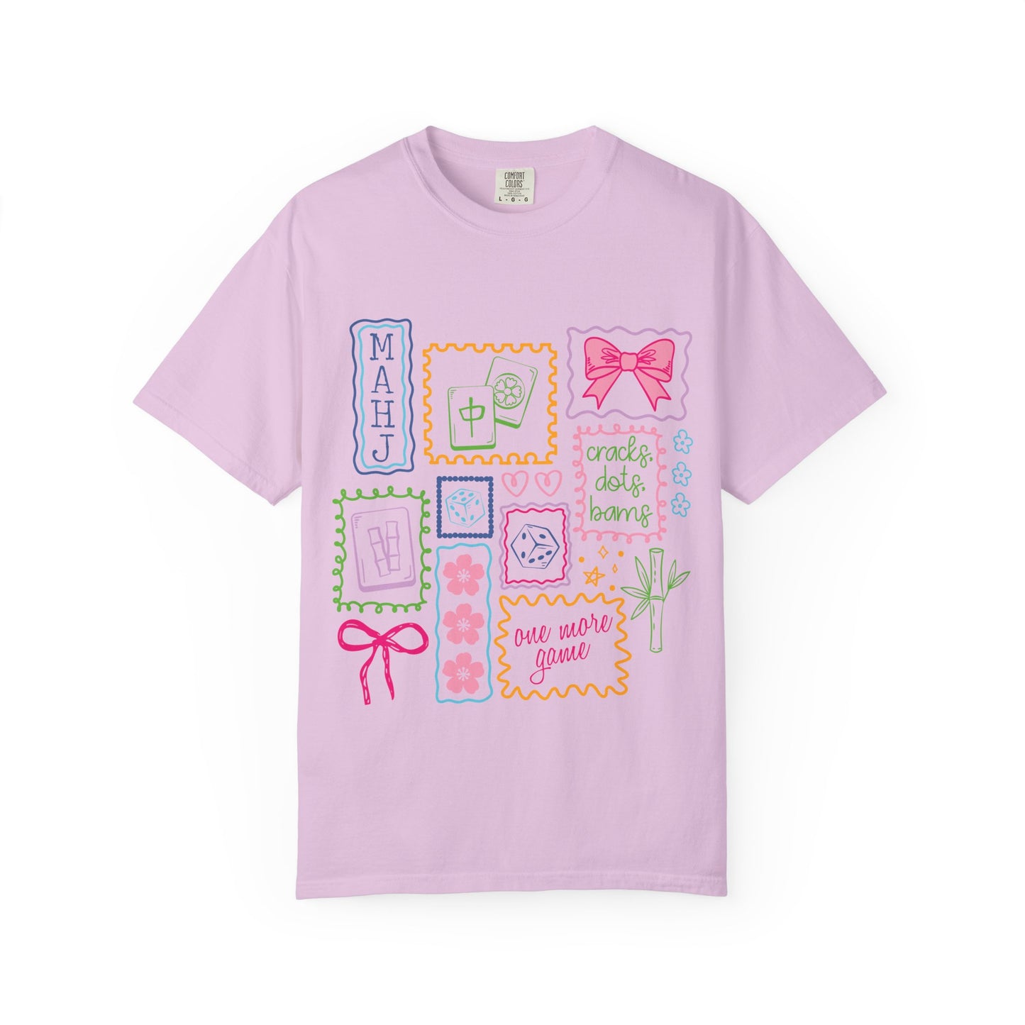 Cute Mahjong Graphic T-Shirt
