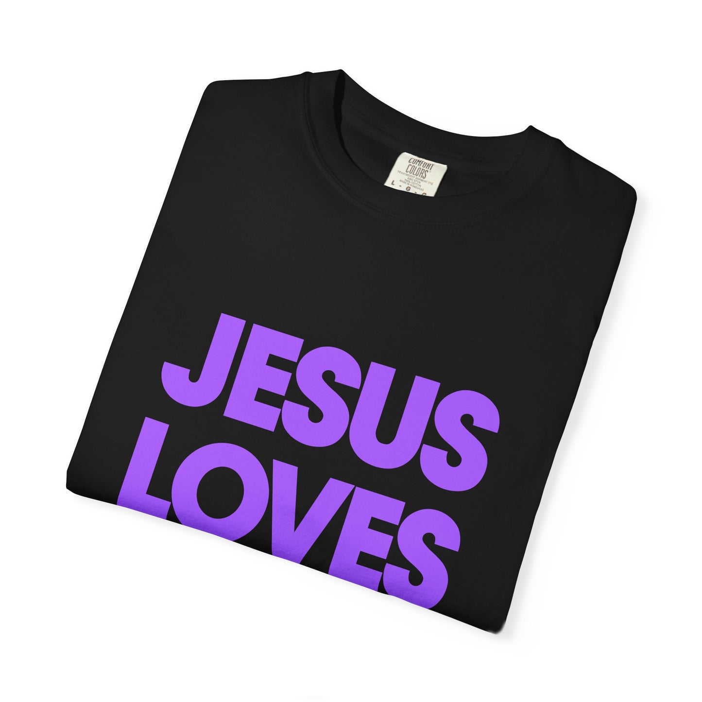 Jesus Loves You T-Shirt — Bold Purple Faith Tee