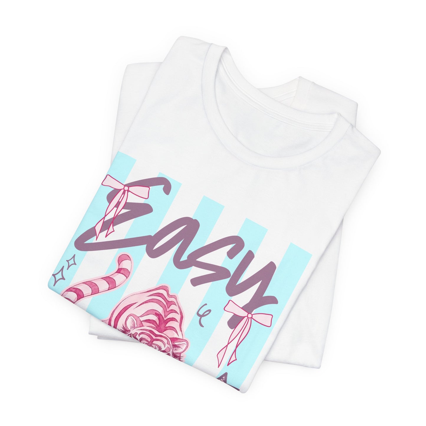 "Easy Tiger" Tee — Retro Pastel Graphic T-Shirt
