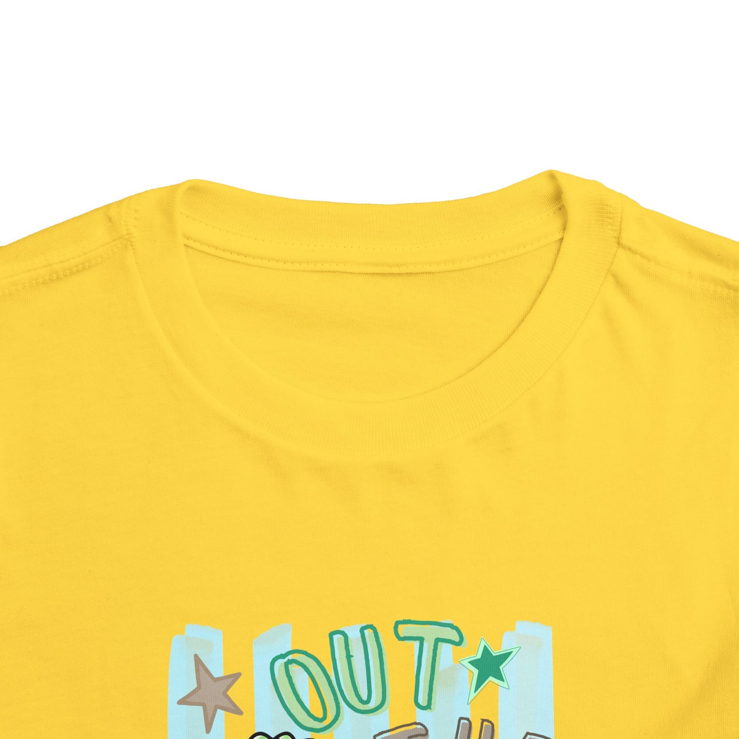 Toddler Tee - "Out the Door" Green Dino Graphic