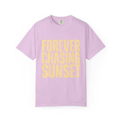 T-Shirt — "Forever Chasing Sunset" Graphic Tee