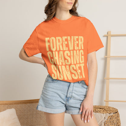 T-Shirt — "Forever Chasing Sunset" Graphic Tee
