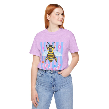 Kind Bee T-Shirt — Cute Striped Bee Graphic Tee ("Kind")