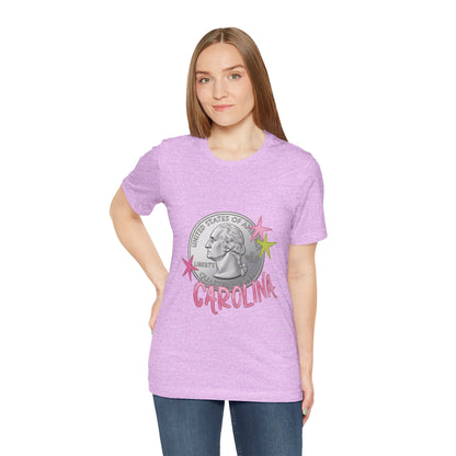 "Heads Carolina, Tail's California" Quarter Graphic Tee