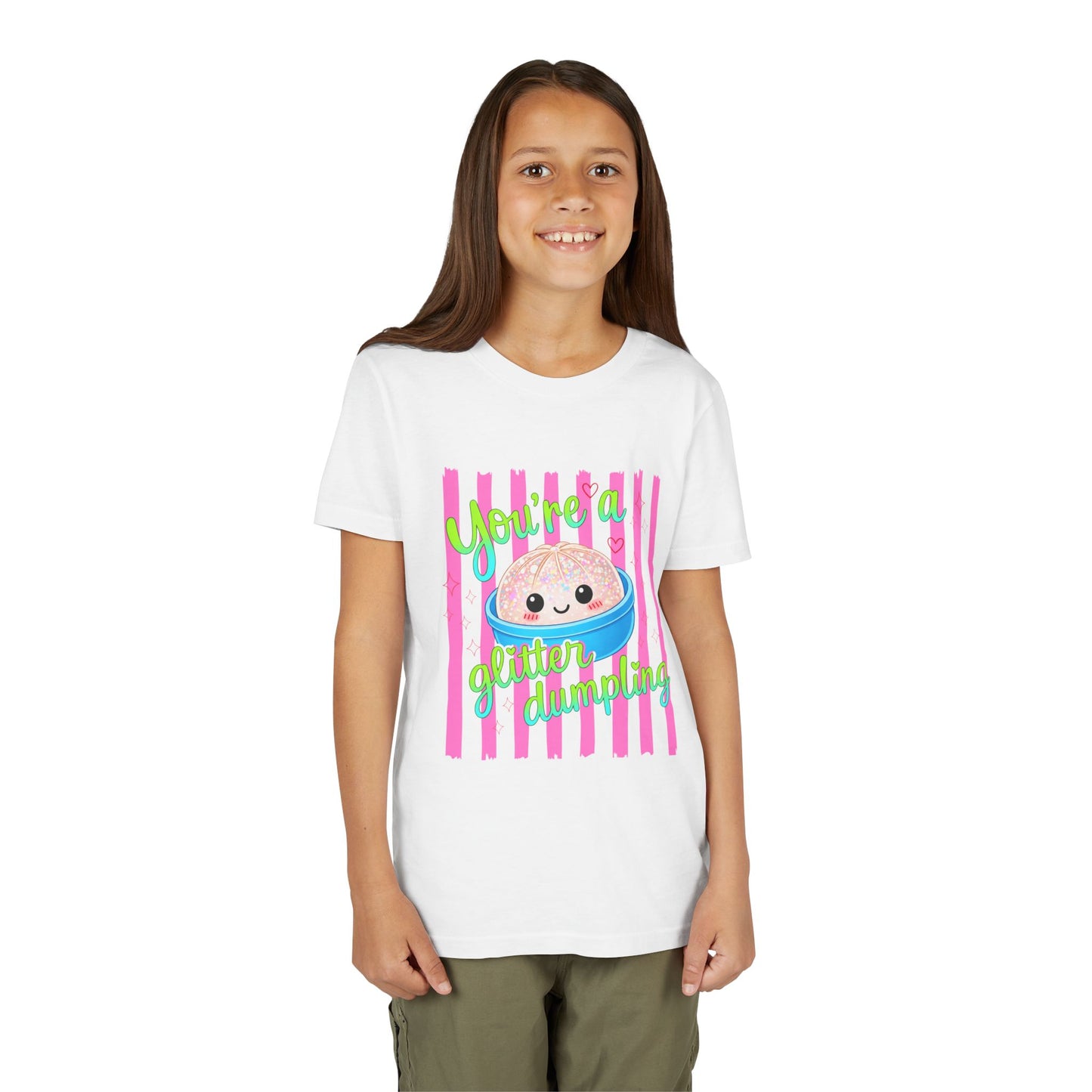Youth Tee - "You're a Glitter Dumpling" Cute Squishy Dumpling Graphic T-Shirt
