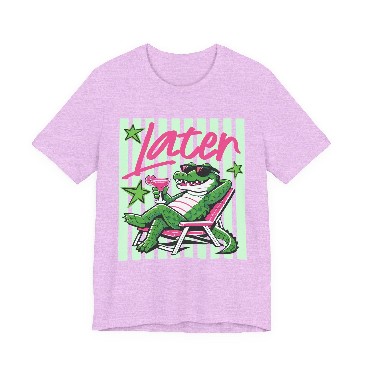 Later Alligator T‑Shirt — Retro Lounge Crocodile Tee