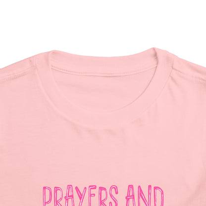 Toddler Tee — "Prayers and Popsicles" Watercolor Popsicle Faith Shirt