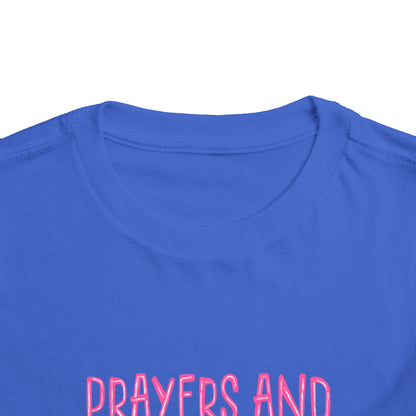 Toddler Tee — "Prayers and Popsicles" Watercolor Popsicle Faith Shirt