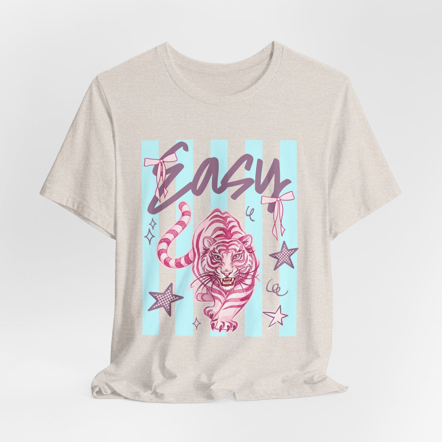 "Easy Tiger" Tee — Retro Pastel Graphic T-Shirt