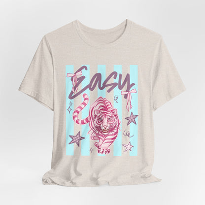 "Easy Tiger" Tee — Retro Pastel Graphic T-Shirt