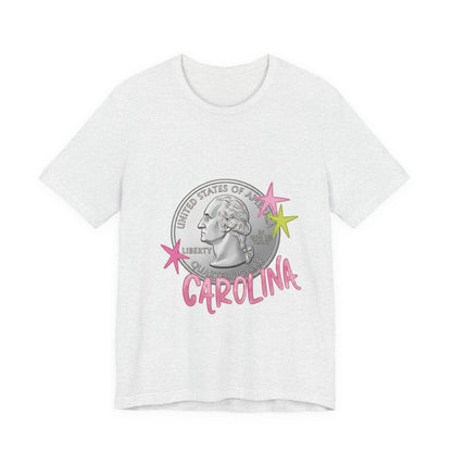 "Heads Carolina, Tail's California" Quarter Graphic Tee