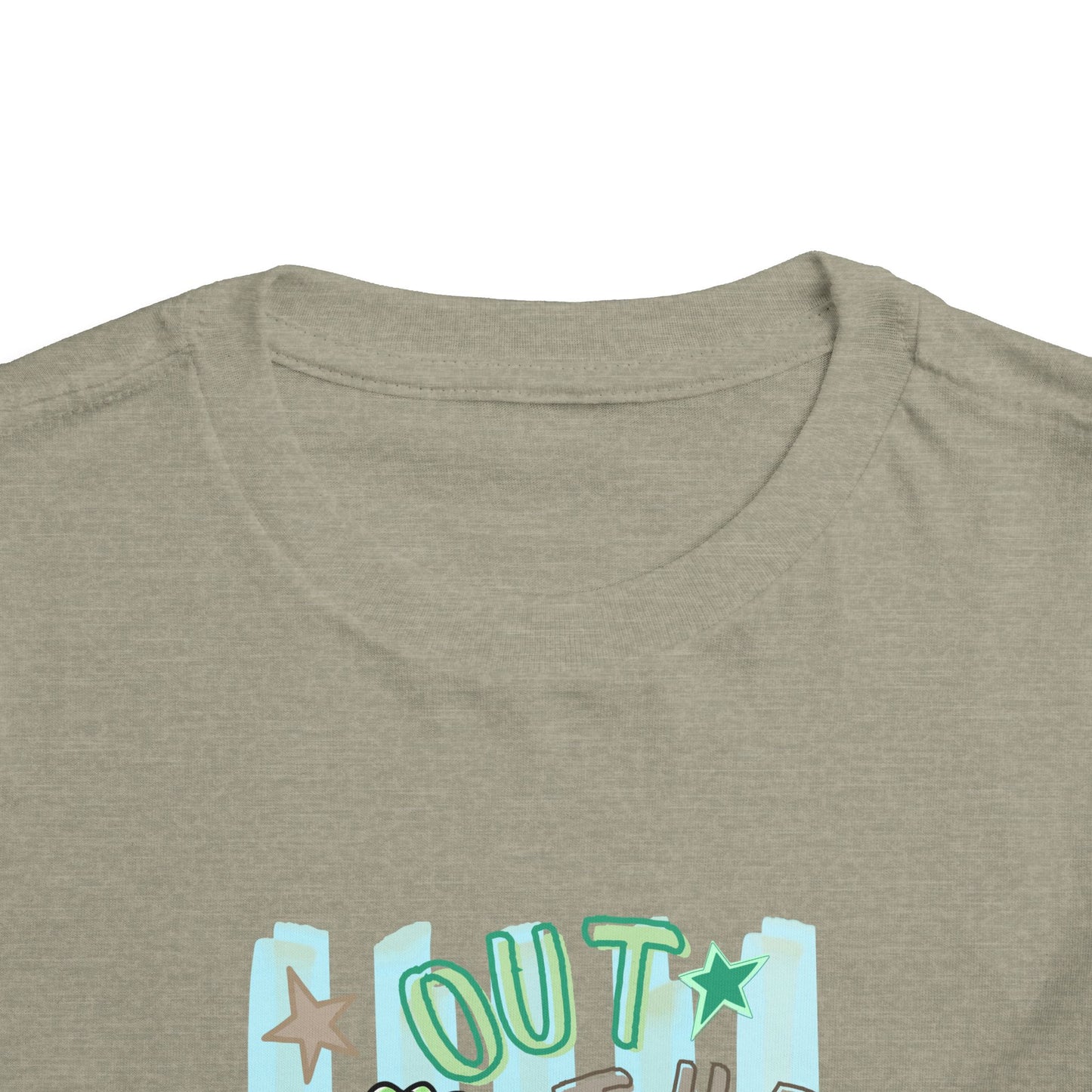 Toddler Tee - "Out the Door" Green Dino Graphic