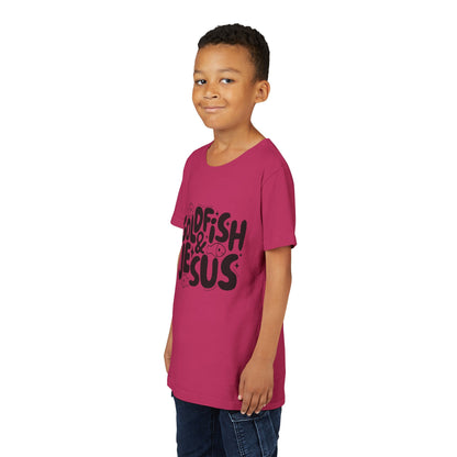 Youth Tee — 'Goldfish & Jesus' Cute Christian Kid T‑Shirt