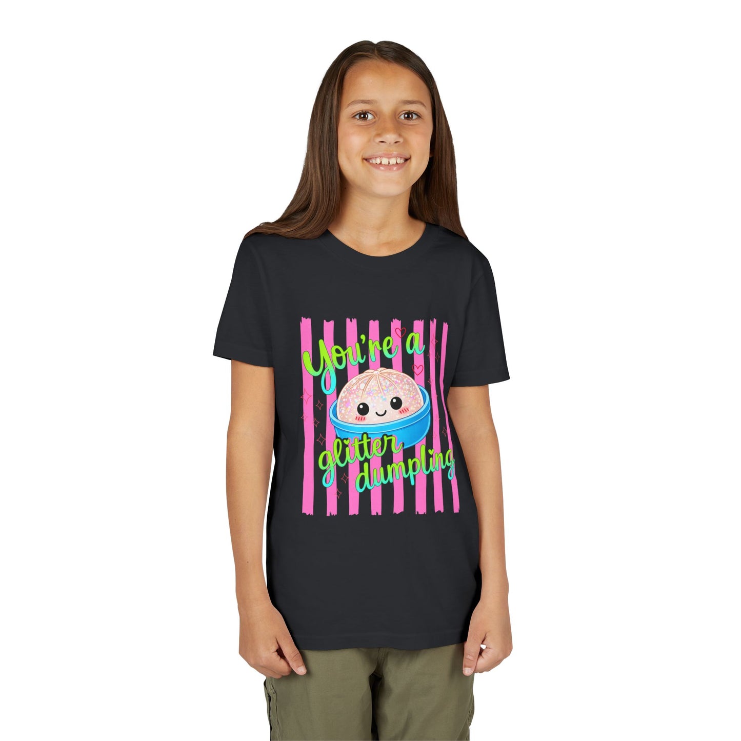 Youth Tee - "You're a Glitter Dumpling" Cute Squishy Dumpling Graphic T-Shirt